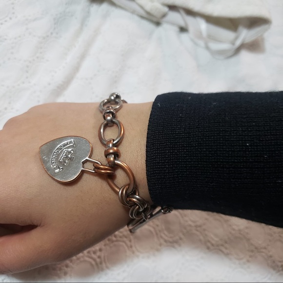 Juicy Couture Vintage Y2K Silver CharmLinkBracelet - Picture 6 of 10